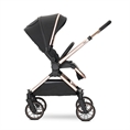 Carrozzina combinata REYA 3in1 con cestino estivo Black JASPER